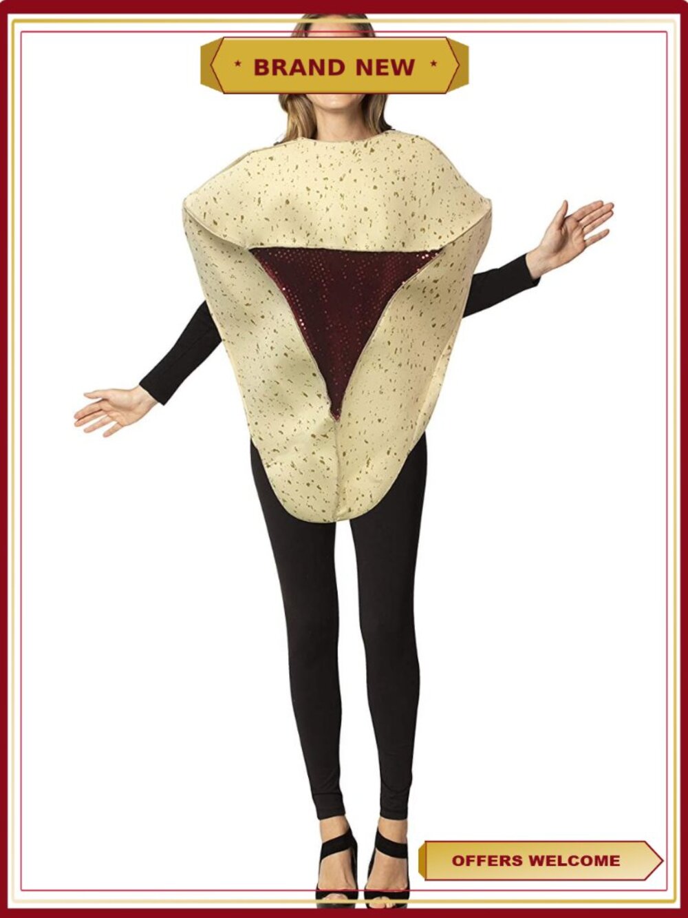 Purim Hamantaschen Cookie Costume Tunic Adult One Size